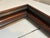 Beautiful late 19th-century solid walnut picture frame with deep molded construction and contrasting ebonized bands. The...