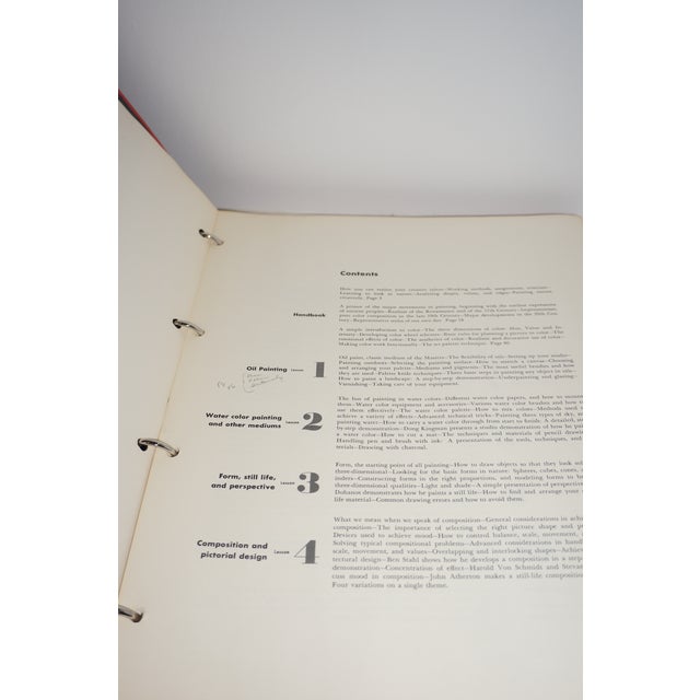 Red 1953 Mid-Century Famous Artists Painting Course - Complete 3-Volume Set With Original Provenance For Sale - Image 8 of 11
