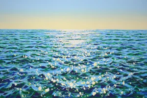 Ocean. Glare 35.Original Contemporary Painting by Iryna Kastsova