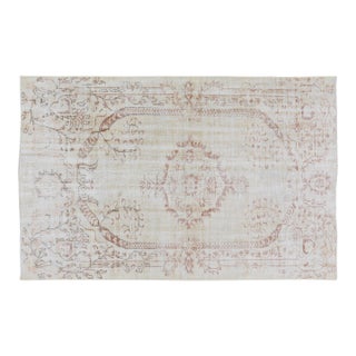 Vintage Turkish Anatolian Hand Knotted Wool Rug, 5'x7'10" For Sale