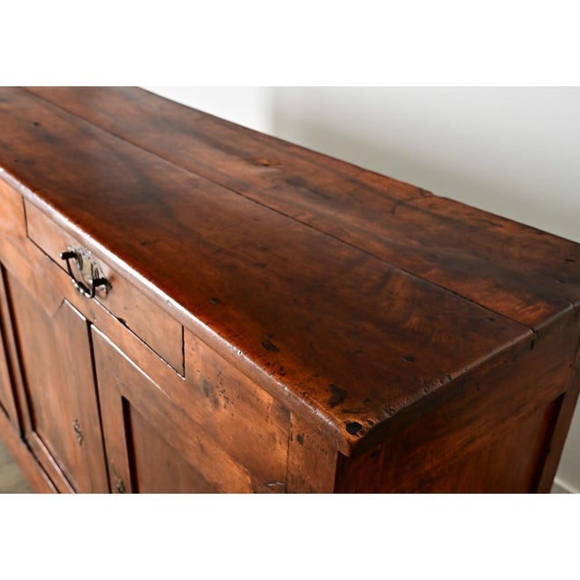 French 19th Century Solid Walnut Enfilade For Sale - Image 4 of 16