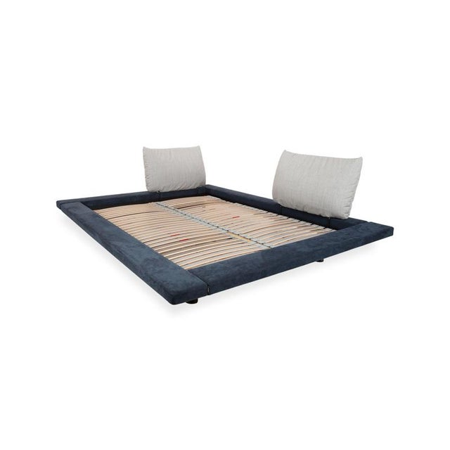 Blue-Grey Double Bed by Peter Maly for Ligne Roset For Sale - Image 5 of 14