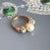 Antique Trilogy Gold Pearl Diamond Ring, Size 7.75 For Sale - Image 6 of 7