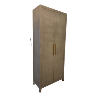 Restoration Hardware Graydon Shagreen Cabinet For Sale