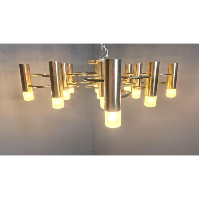 Mid-Century 13-Light Chandelier by Gaetano Sciolari, 1970 For Sale - Image 11 of 16