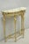 Antique Gothic Revival Oscar Bach Style Figural Bronze & Onyx Gold Console Table For Sale - Image 15 of 16