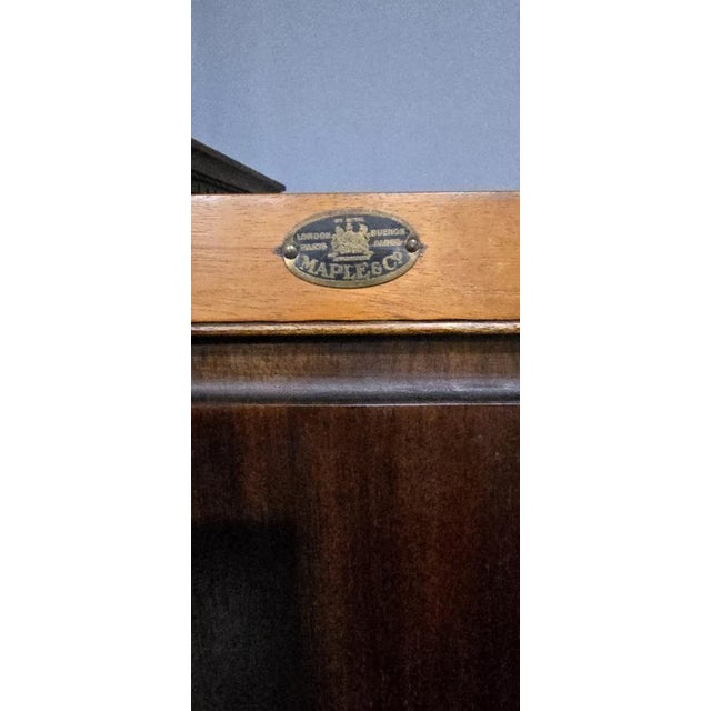 Small Mahogany Linen Press, 1900s For Sale - Image 12 of 18