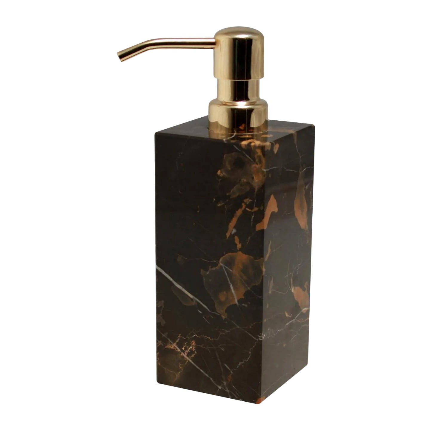 Black & Gold Marble Soap Dispenser Chairish