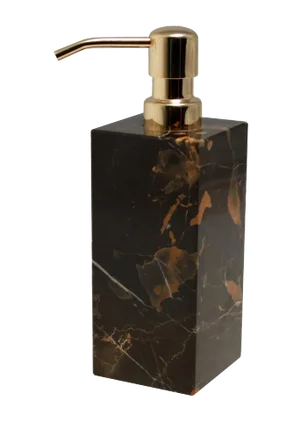 Black & Gold Marble Soap Dispenser
