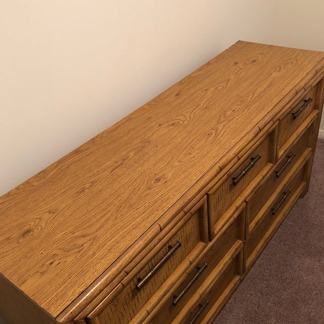 MidCentury Lea Faux Bamboo & Rattan Dresser Chairish