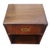 Henredon Late 20th Century Henredon Campaign Style Walnut Nightstand For Sale - Image 4 of 9