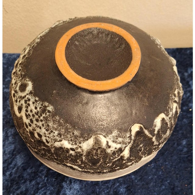 Vintage German Ceramic Vase, 1970s For Sale - Image 3 of 4