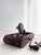 1930s Thorens Excelda Portable Gramophone, Original Columbia Needles & 10 Shellac Records For Sale - Image 4 of 14