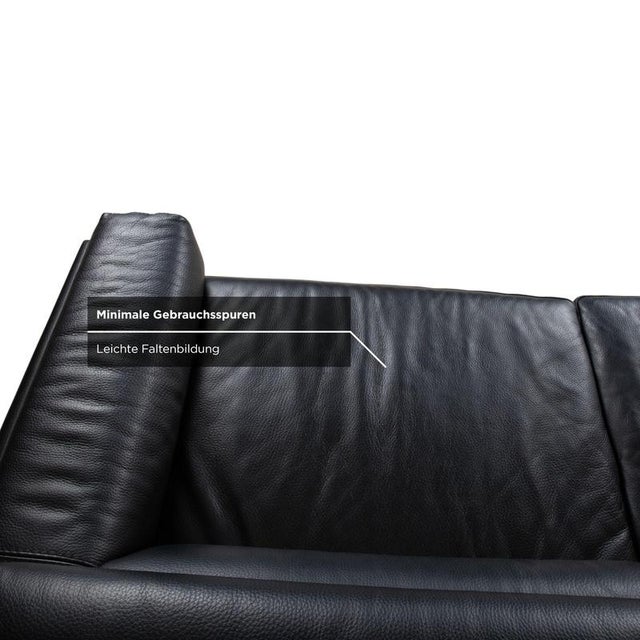 Romeo 2-Seater Sofa in Black Leather and Chrome from Calia For Sale - Image 11 of 17