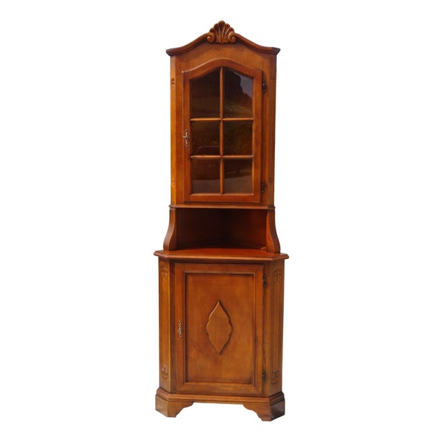 Corner Display Cabinet, 1980s For Sale