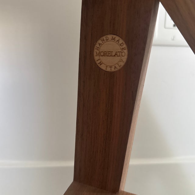 Morelato Scala Organic Walnut Transforming Chair / Ladder – Natural Oil Finish – Italian Modern For Sale - Image 9 of 9