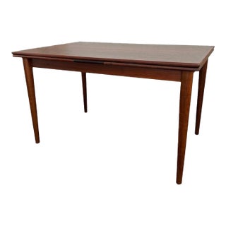 1960s Scandinavian Modern Rosewood Extension Dining Table For Sale