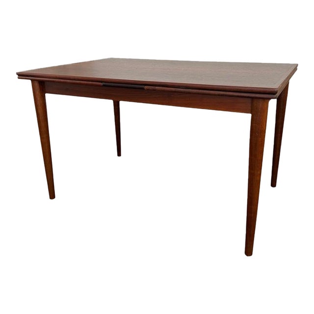 1960s Scandinavian Modern Rosewood Extension Dining Table For Sale