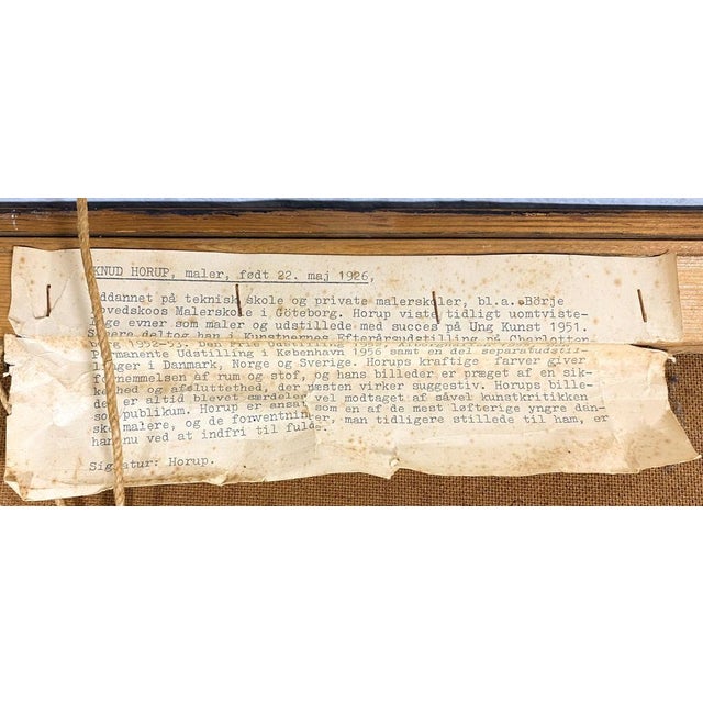 Mid Century Abstract Expressionist Painting For Sale - Image 4 of 5