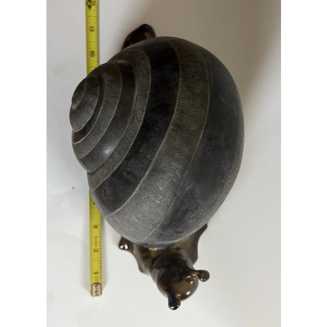 Mid-Century Modern Vintage Anthony Freeman McFarlin California Pottery 11" Snail Figurine For Sale - Image 3 of 7