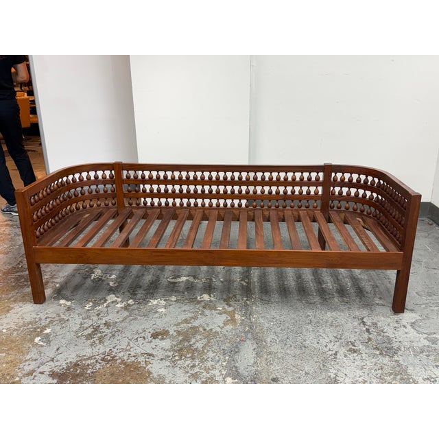 Moroccan Mousharabi Day Bed/Settee, Mid 20th Century For Sale - Image 4 of 12