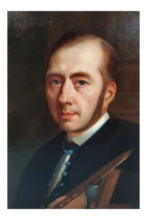 Van Lil Joseph, Self Portrait, Oil on Canvas, 1867