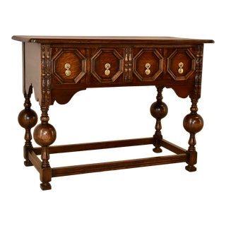 19th Century English Oak Sideboard For Sale
