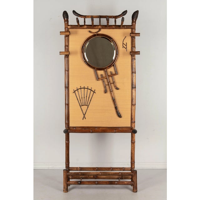19th Century French Bamboo Hall Tree or Coat Rack For Sale - Image 10 of 10