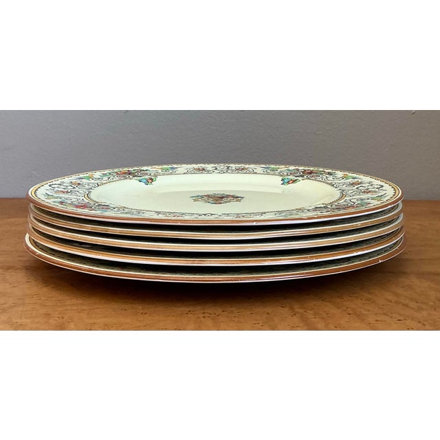 Vintage English Staffordshire “Renaissance” China - Set of 5 For Sale - Image 11 of 12
