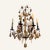 Mid 20th Century Murano Hollywood Regency Style Chandelier For Sale - Image 4 of 4