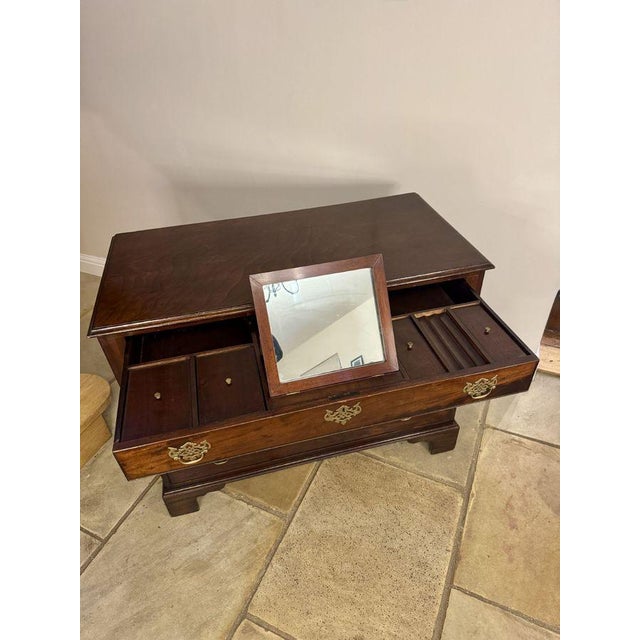 Wood Antique George III Mahogany Gentlemans Chest, 1800s For Sale - Image 7 of 9