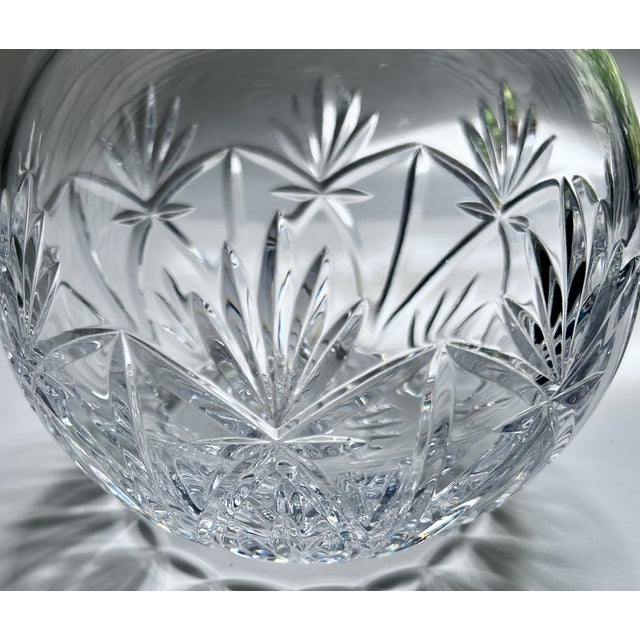 Vintage Atlantis "Catalina" Cut Clear Crystal Rose Bowl - Vase For Sale - Image 10 of 12