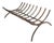 Mid 20th Century Wrought Iron Fireplace Grate Log Basket For Sale