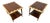 Mid-Century Modern Lane Acclaim Walnut Side Tables - Set of 2 - Refinished! For Sale