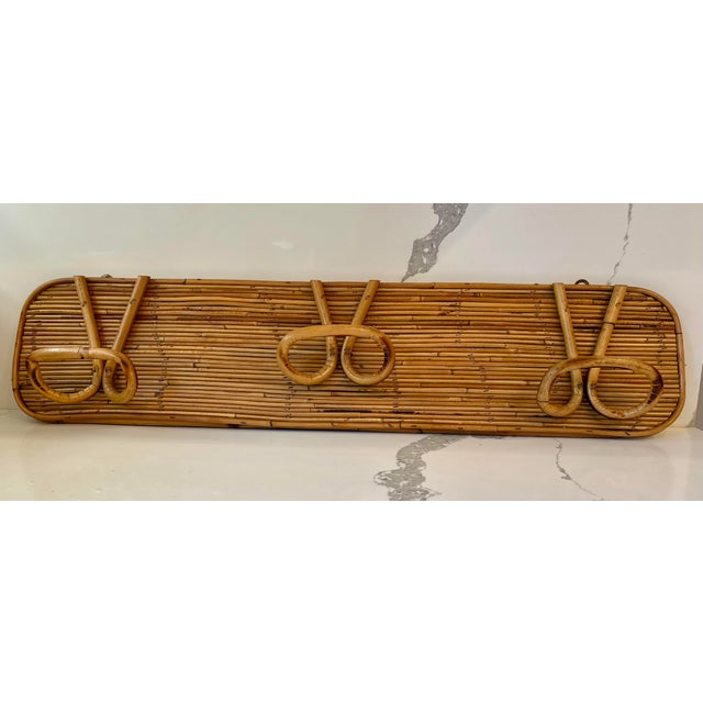 Coat Rack- Italian Pencil Reed 1950s Style of Gabriella Crespi For Sale In Los Angeles - Image 6 of 7