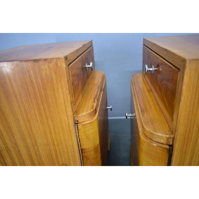 Art Deco Bedside Tables, Former Czechoslovakia, 1930s, Set of 2 For Sale - Image 16 of 18