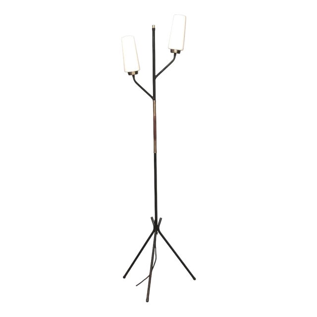 French Tripod Floor Lamp from Arlus, 1950s For Sale