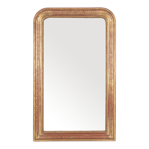 19th Century Louis Philippe French Gilded Mirror 56" X 35"
