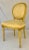 Late 20th Century Louis XVI Yellow Upholstered Side Chair For Sale - Image 10 of 10