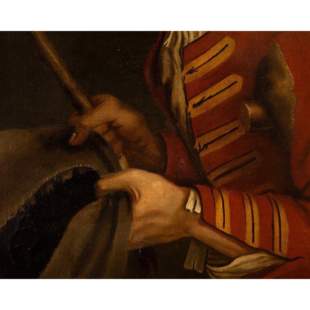 Tim Bobbin, A Judge and A Beggar, 1700s, Oil, Framed For Sale - Image 7 of 9