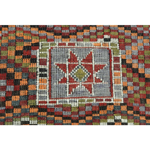 Vintage Turkish Kilim Rug- 6′8″ × 8′5″ For Sale - Image 6 of 13