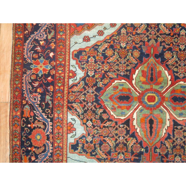 Persian Dramatic Antique Zabihi Collection Persian Mishan Malayer Rug - 4'3" x 6'3" For Sale - Image 3 of 12