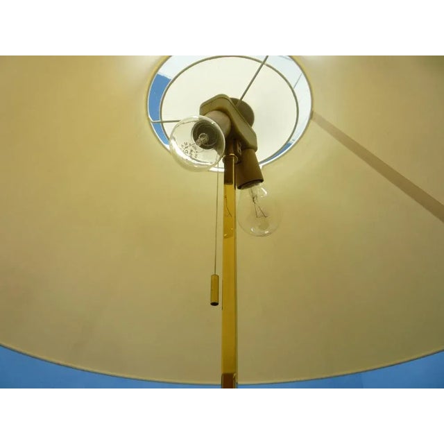 Regency Italian Brass & Chrome Floor Lamp, 1970s For Sale - Image 9 of 10