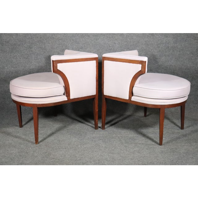 Mid-Century Modern Mid 20th Century Vintage Modern Corner Chairs - 4 Pieces For Sale - Image 3 of 10