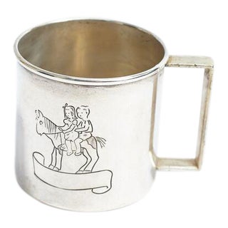 Vintage Silver Baby Cup For Sale