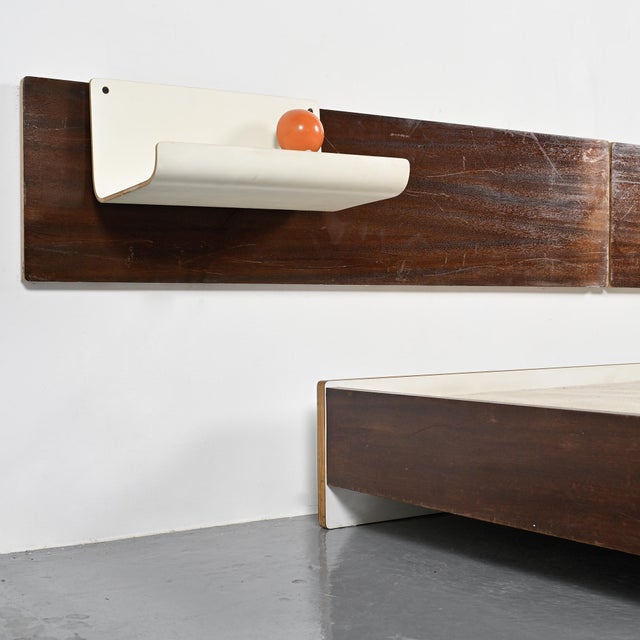 Bed and Headboard by Pierre Guariche, 1968 For Sale - Image 9 of 18
