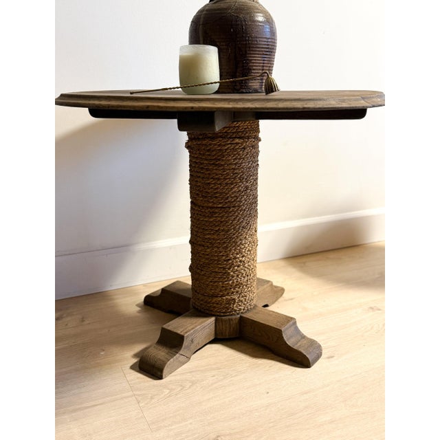 Rustic European Rare Antique Charles Dudouyt Table For Sale - Image 3 of 7