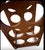Mid-Century Modern 12-Bottle Shaped Wooden Wine Rack Caddy For Sale In Los Angeles - Image 6 of 9