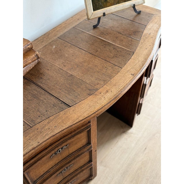 Rare 19th Century French Oak Mazarin Desk For Sale - Image 10 of 11