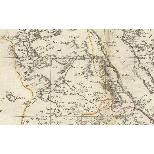 Nubia and Abyssinia Venetian Map of Northeast Africa from Zatta, 1784 For Sale - Image 4 of 9